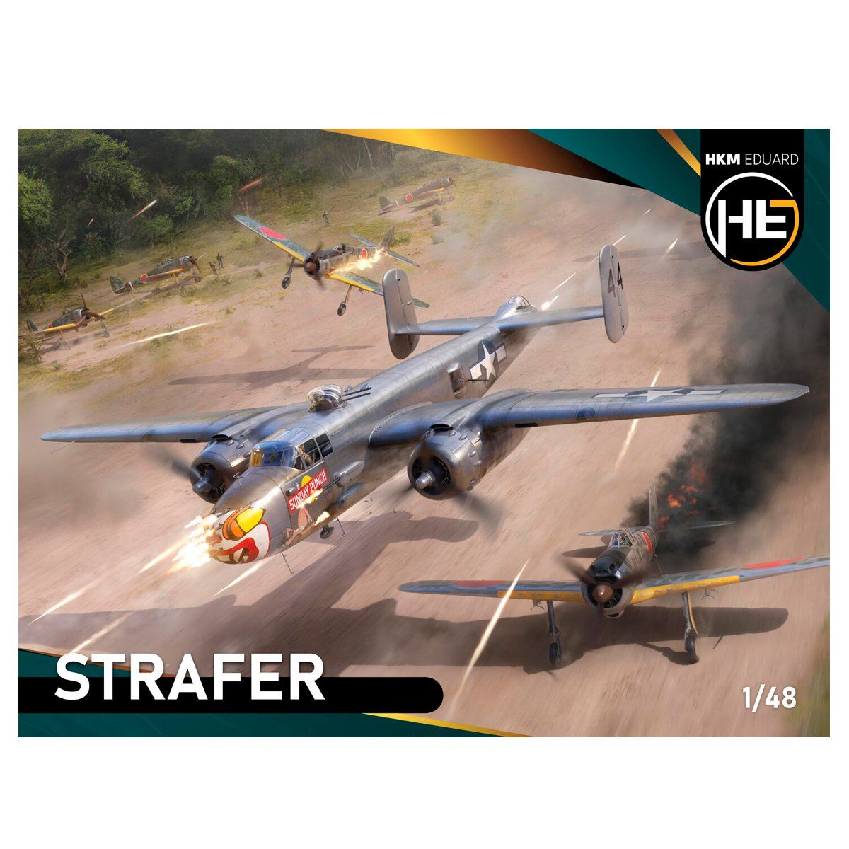 Kit di modellismo & Modellini statici: North American B-25J Mitchell "Strafer" 1/48 – Nuovo e nell'imballaggio originale da Bözen venduto da jackieoh