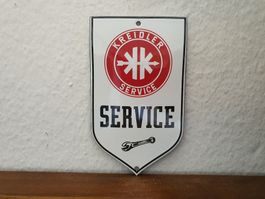 Emailschild Kreidler Service Logo Emaille Schild Reklame