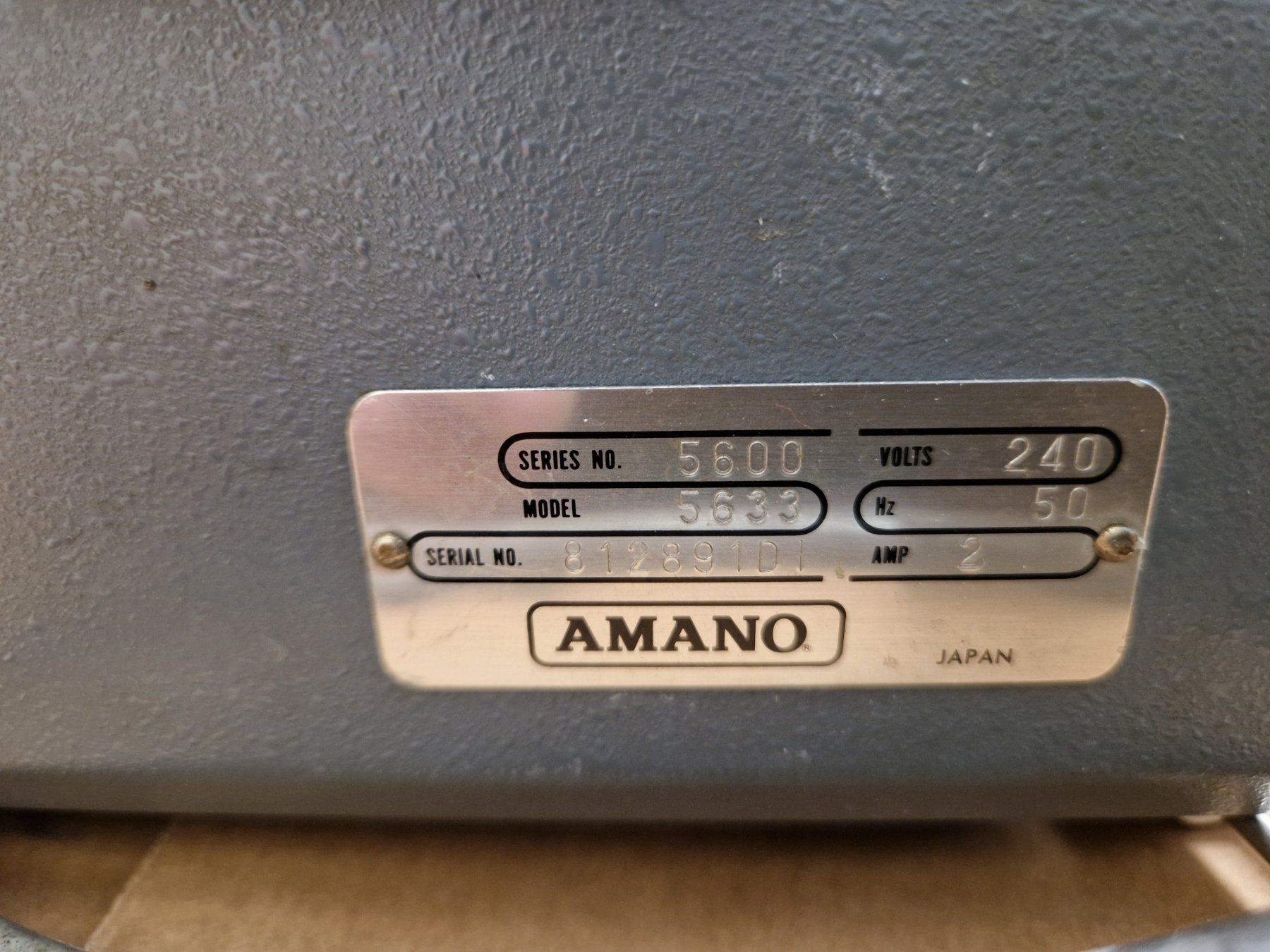 Alle Werkzeuge: Stempeluhr Amano 5633  240V – Gebraucht aus Wädenswil von tome70 1