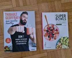 Lot 2 livres cuisine Healthy: Thibault Geoffray, Bowls