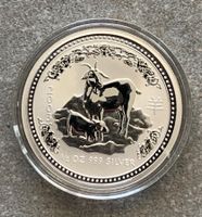 1/2 Unze Silbermünze Australien Lunar I Ziege 2003