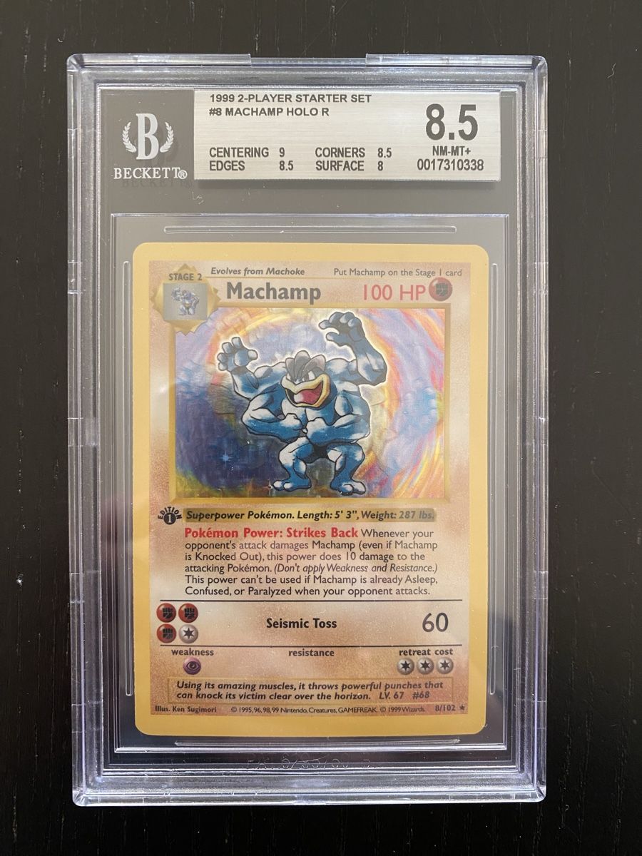 Pokémon Carte collezionabili: Machamp 1. Edition BGS 8.5 (Shadowless) – Nuovo (secondo la descrizione) da Unterentfelden venduto da KoolAid-WhiTe