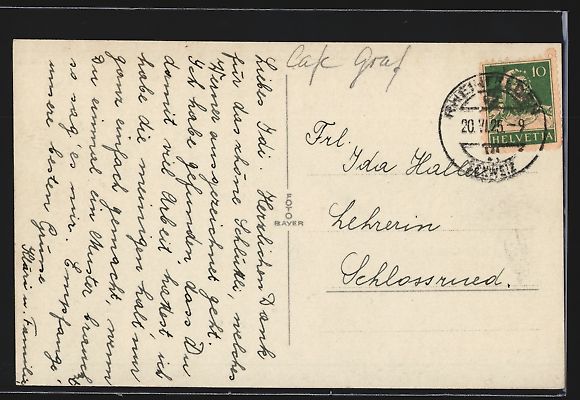 Cartoline postali: Foto-AK Motorboot Rheinfelden, Heckansic – Usato da Berlin venduto da bartko-reher 1
