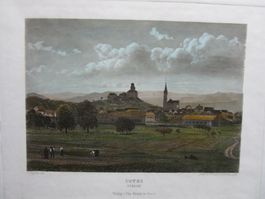 USTER  AQUATINTA BLATTGRÖSSE CA. 35X25 CM ZUSTAND GUT