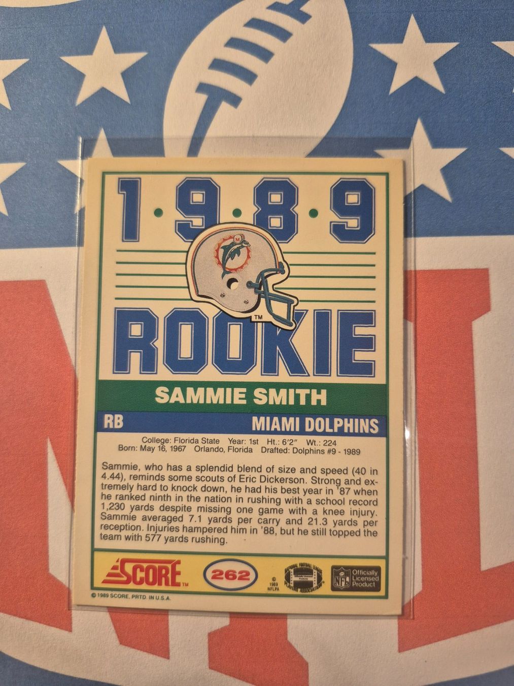 NFL Carte collezionabili: NFL Sammie Smith Miami Dolphins – Usato da Treiten venduto da Sauber73 1