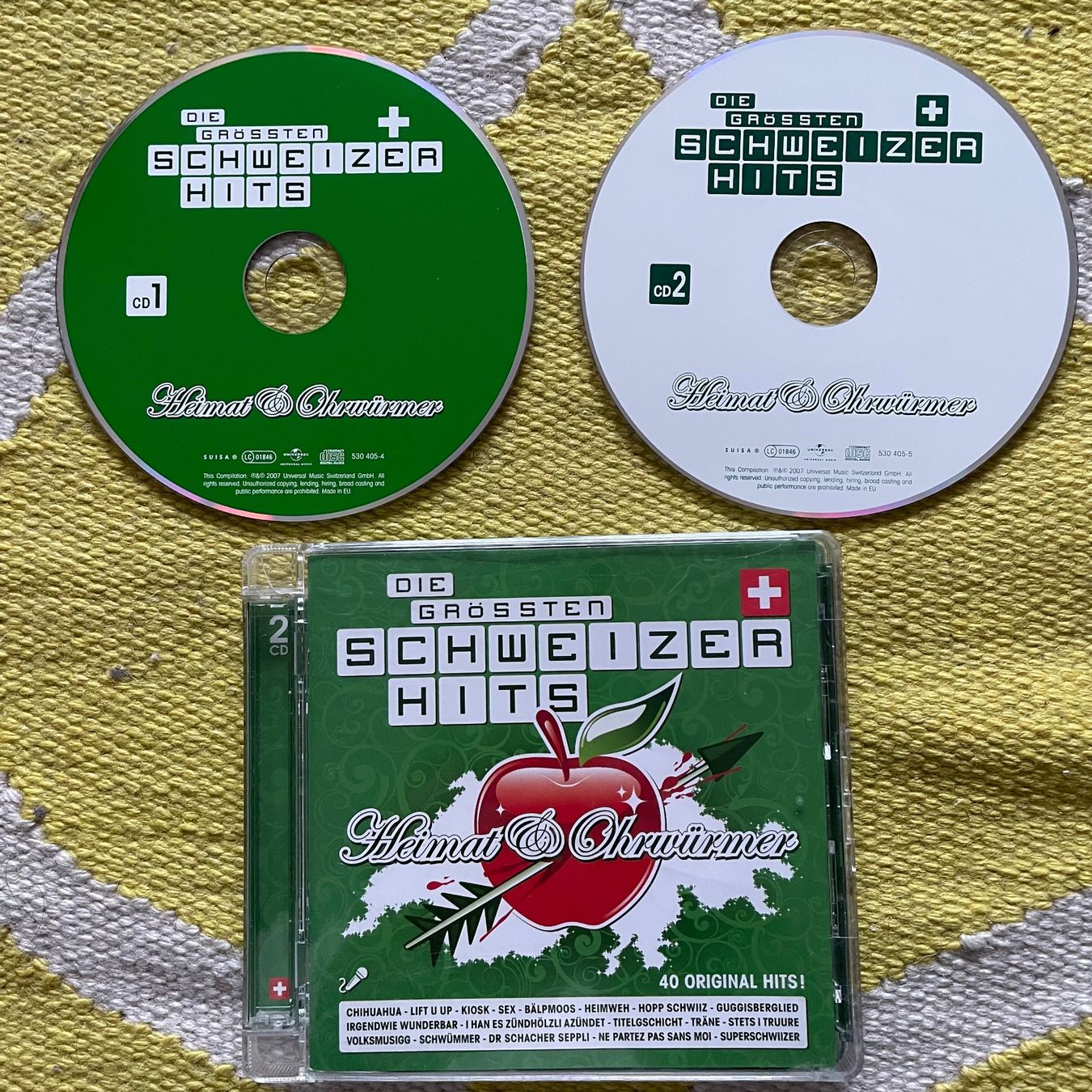 CD: DIE GRÖSSTEN SCHWEIZER HITS-2CD HEIMAT&OHRWÜRMER – Usato da Rorschacherberg venduto da CD-Roli