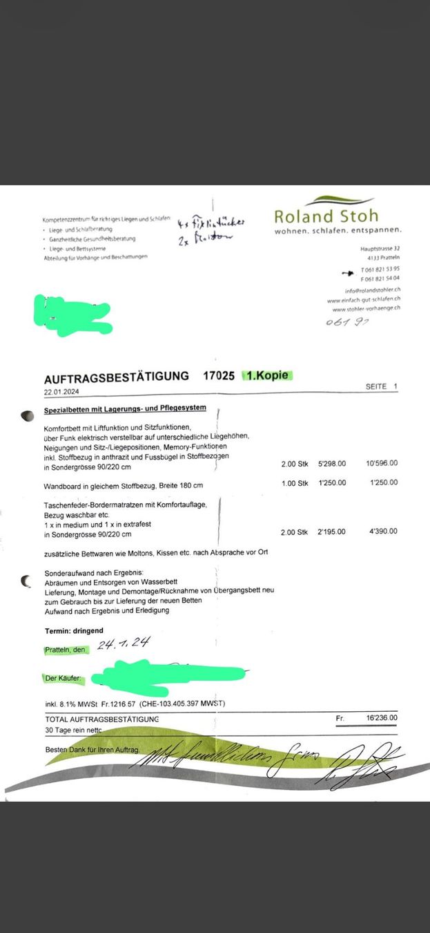 Letti: Pflege Bett – Usato da Augst BL venduto da Desimi 9