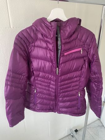 Damen Steppjacke Spyder violett mit Kapuze guter Zustand