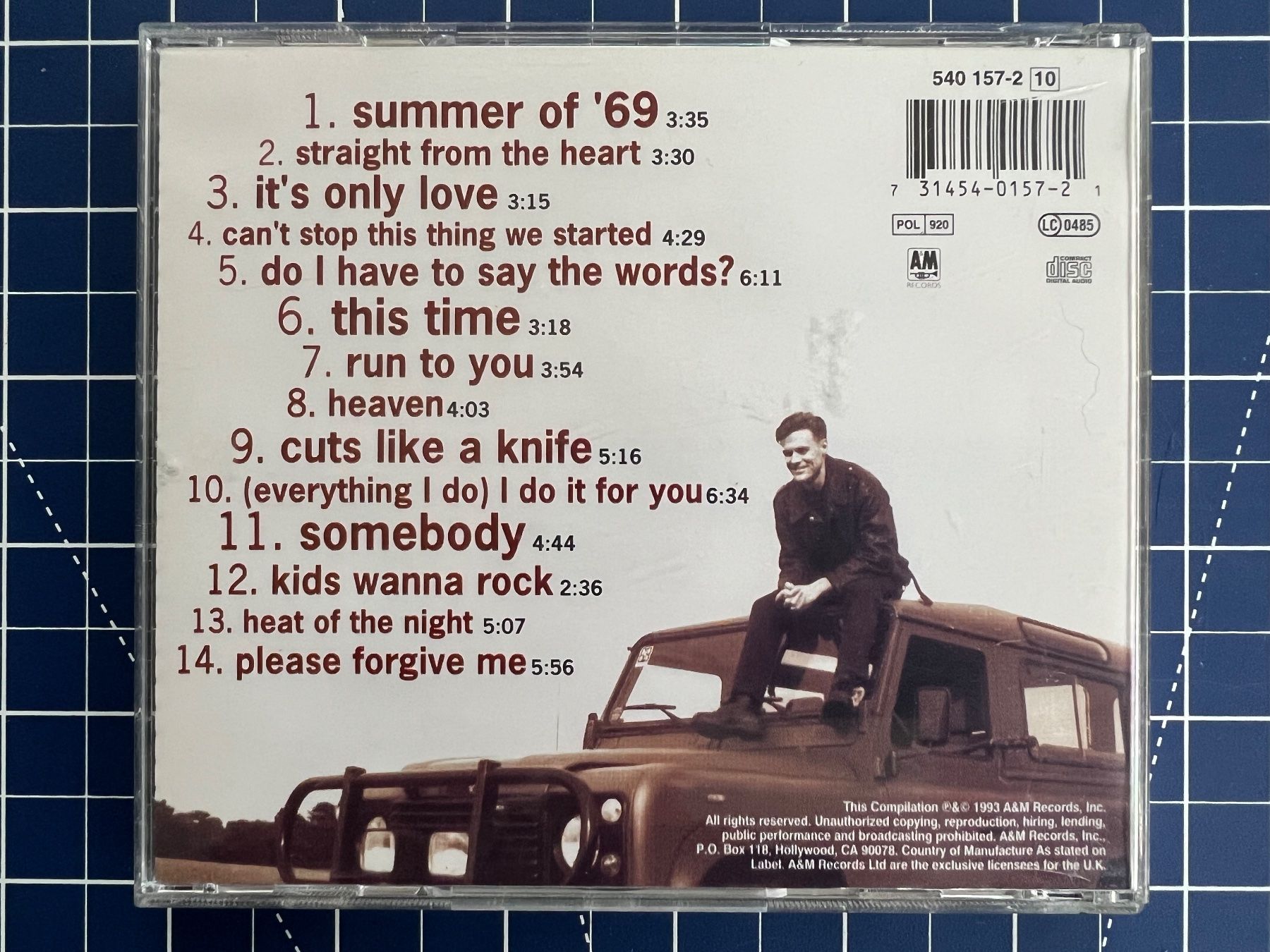 CD: Bryan Adams – So Far So Good – Usato da st.gallen venduto da sophiephie 2