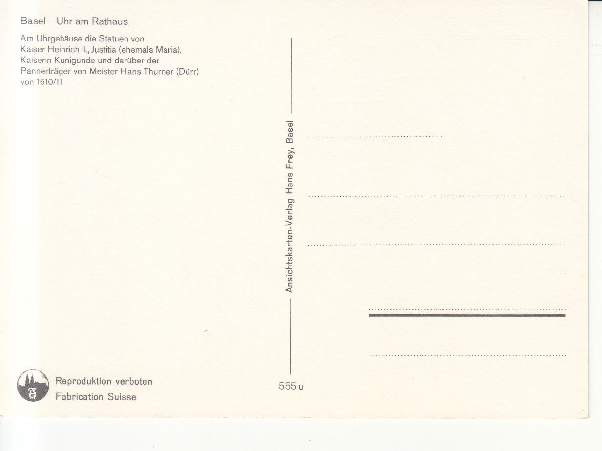 Cartoline postali: Basel ca. 1970 – Usato da Bürglen TG venduto da StampGraf 1