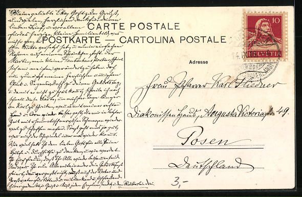 Cartoline postali: AK Adelboden, Taubenhaus mit Wildstrubel – Usato da Berlin venduto da bartko-reher 1