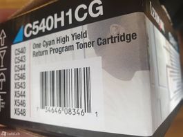 Lexmark C540/C543/C544/C546/X543/X544 Cyan Toner,C540H1CG
