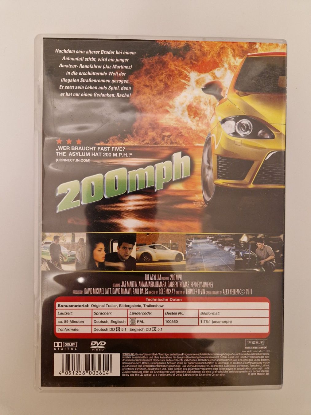 Tutti i DVDs: DVD "200mph" – Usato da Diegten venduto da herala 1