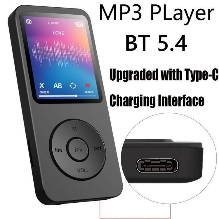 Lettore multimediale portatile: MP3 MP4 Player Bluetooth FM-Radio  LCD Display HiFi Musik – Nuovo (secondo la descrizione) da Kirchdorf AG venduto da Aarereussshop 1