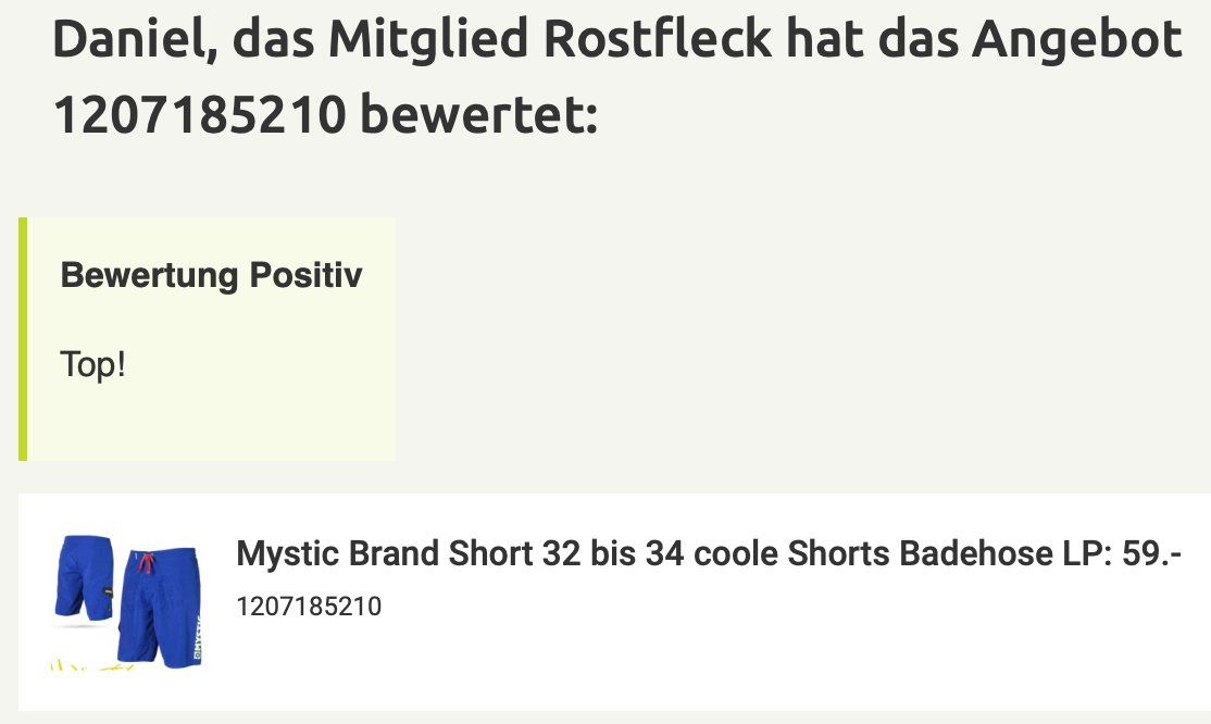 Costumi da bagno: Mystic Brand Short 32 oder 33 Badehose LP: 59.-/top bewertet – Nuovo e nell'imballaggio originale da Lohn-Ammannsegg venduto da Solosolution_GmbH 3