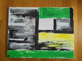 Abstraktes Acryl Gemälde, Unikat, modern