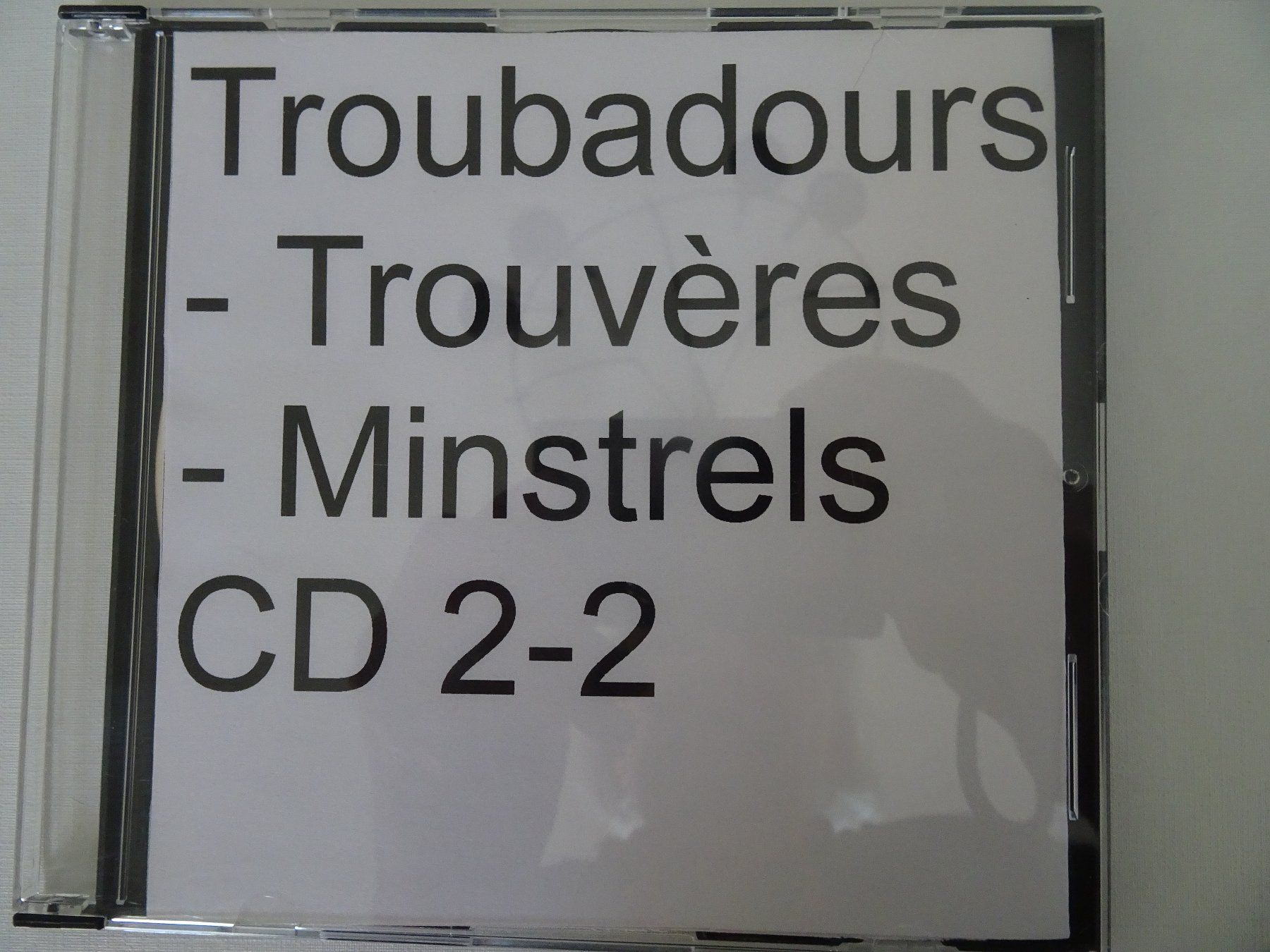 CD: Troubadours/Minstrels – Usato da männedorf venduto da purzelchen