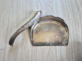 Ramasse miettes ancien, métal argenté 