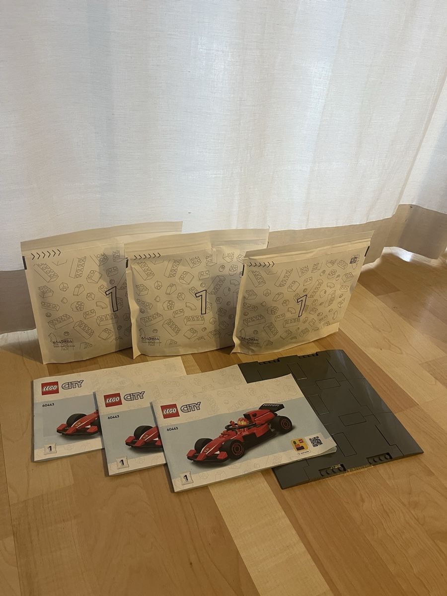 Lego Kit di costruzioni: 3x Lego City mini Ferrari – Nuovo e nell'imballaggio originale da Vogelsang AG venduto da sevi44