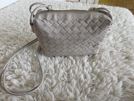 Beige Leder Umhängetasche