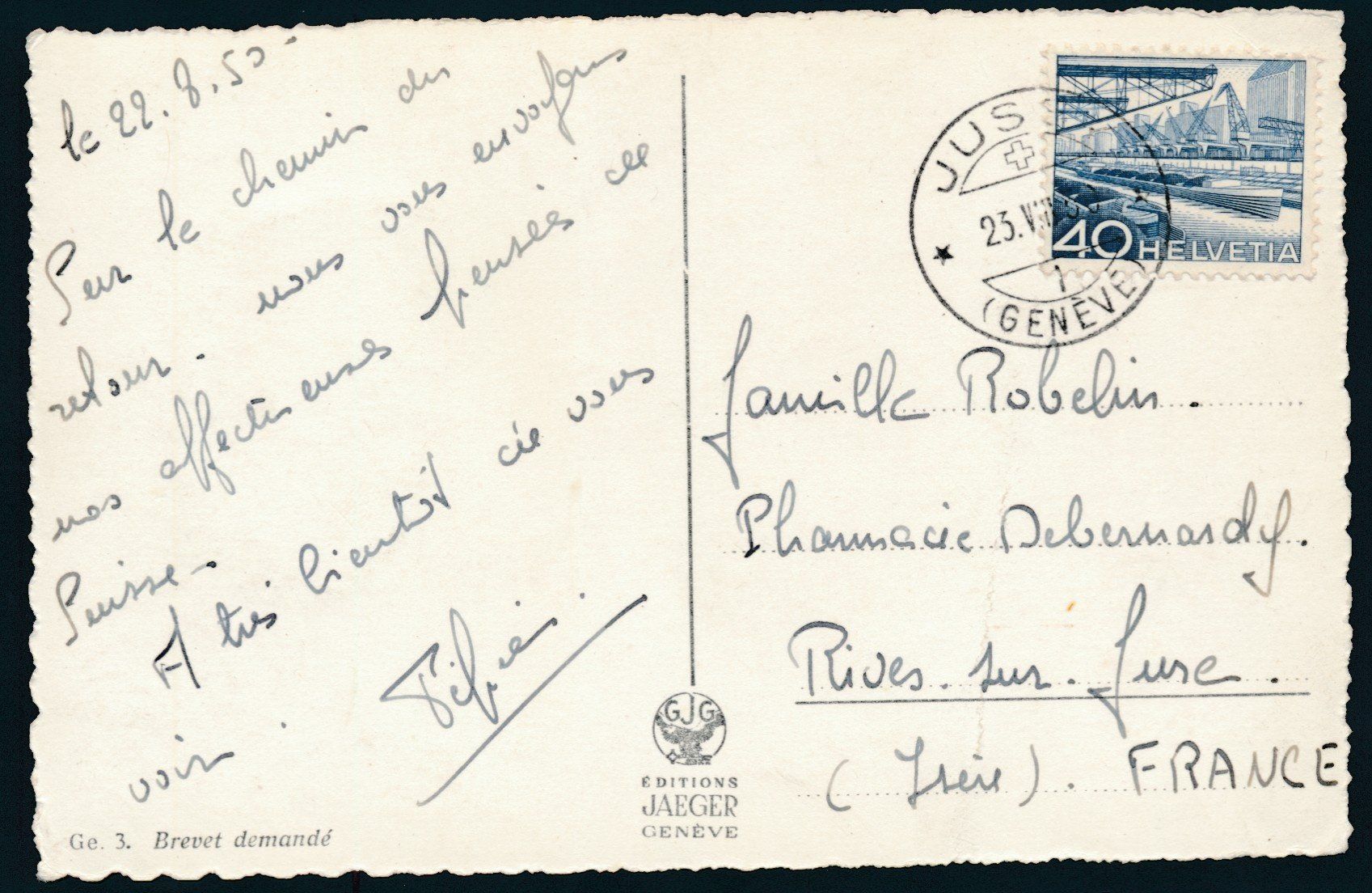 Cartes postales: AK: Genève – D'occasion à Bonau par Profila3 1