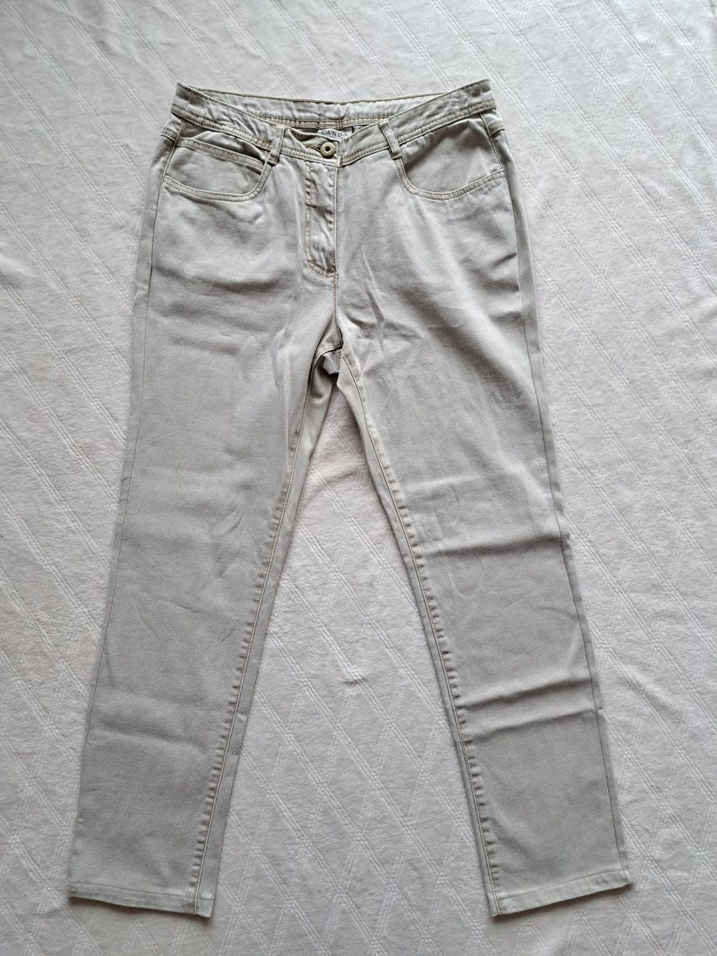 C&A Jeans: CANDA Damenjeans beige Gr. 40 – Usato da Gysenstein venduto da joshuas81