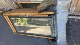 3 Dachfenster mit Eindeckrahmen / Dachfenster Holz