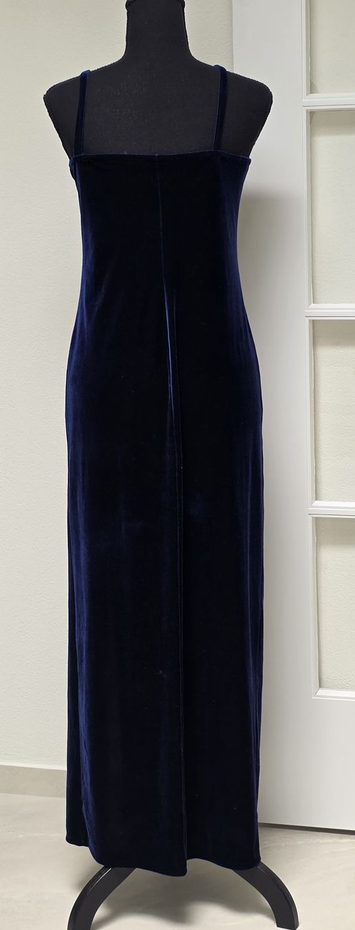 Vestiti: Abendkleid mit Bolero dunkelblau Samt Grösse S/M – Nuovo (secondo la descrizione) da Rheinsulz venduto da Gilea 3