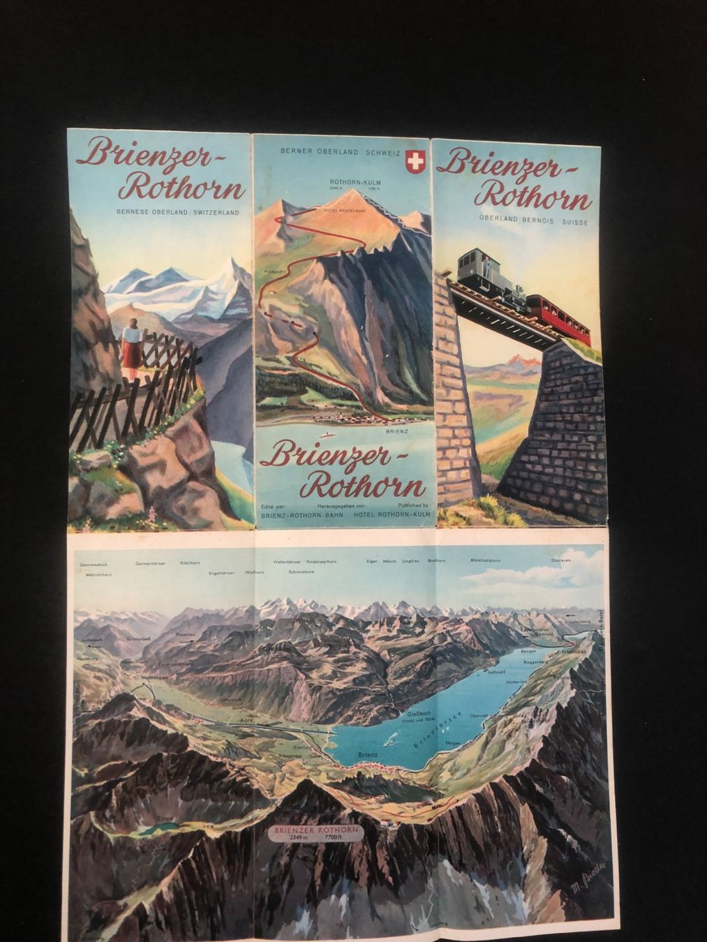 Dokumente: Brienzer-Rothorn-Prospekt,  ca. 1940 Jahre – Gebraucht aus Dietikon von Tiburon6 3