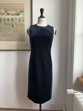 AKRIS: Neues festliches blaues Kleid, 36, NP 1190.00