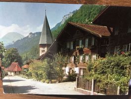 Alte Ansichtskarte Kirche Meiringen