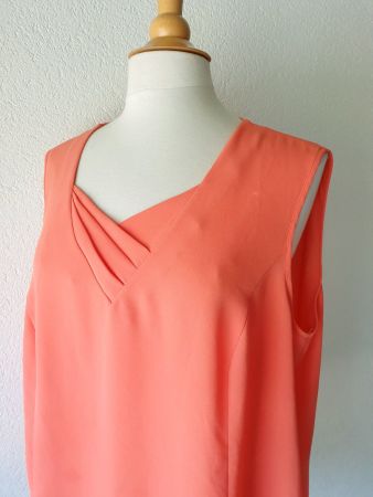 SOMMERMANN 46 XL TOP SOMMERTOP APRICOT TUNIKA zu HOSE JACKE