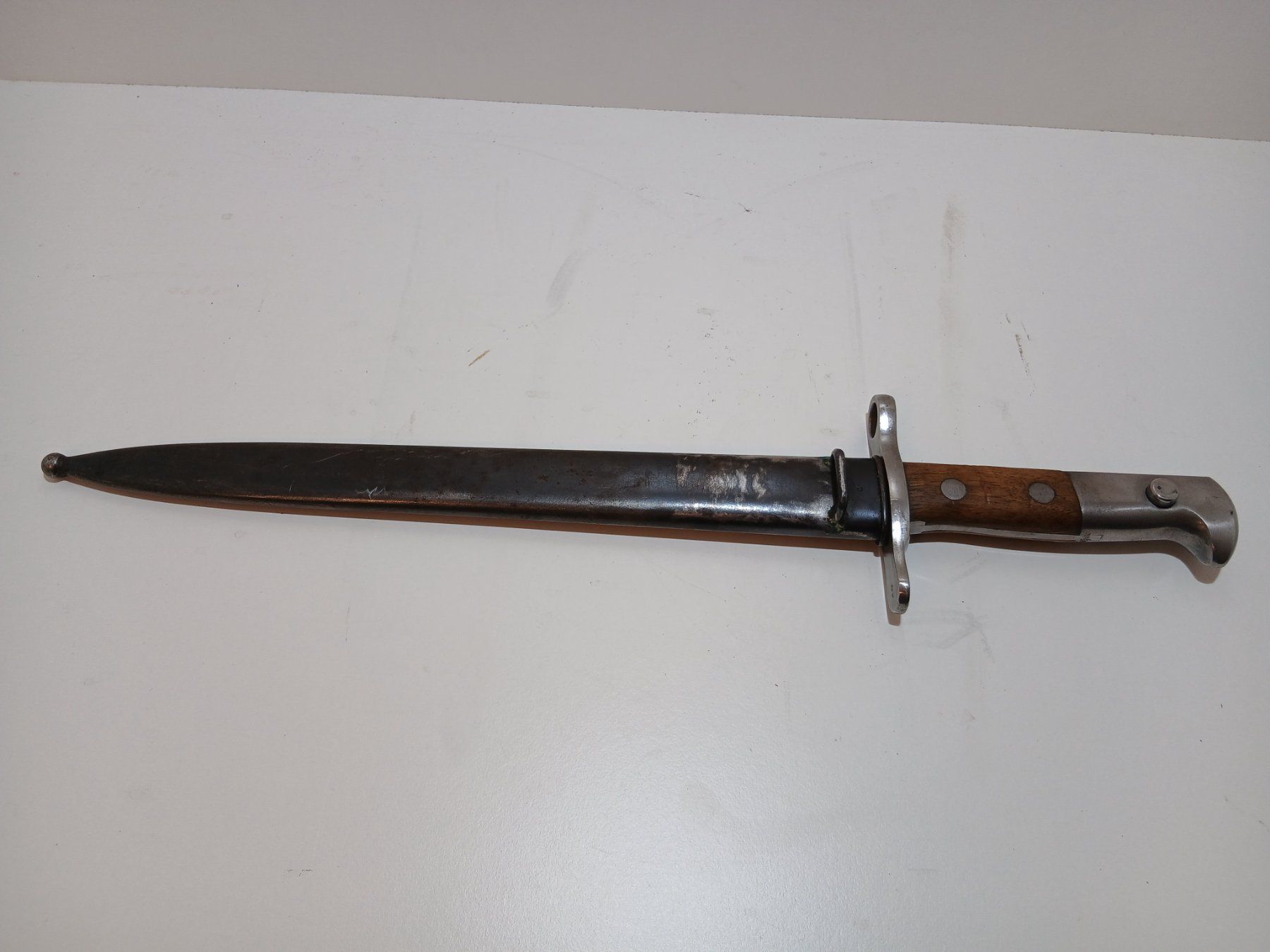 Schweizer Armee Armi bianche: Schweizer Bajonett mit Scheide gebraucht – Usato da Schwendibach venduto da achat01