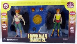 HAWKMAN HAWKGIRL DC DIRECT ACTION FIGURE SET NOS 2000