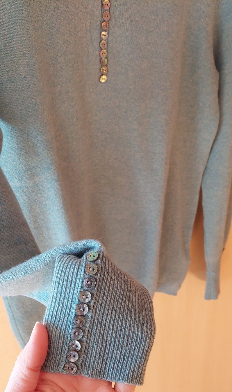 Caroll Maglioni & Felpe: Caroll Cashmere Pullover, Türkis, Gr. 40 – Usato da Schmidrüti venduto da Novemberchind 1