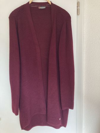 Street One Strickjacke Gr. 34/XS - Bordeaux Rot