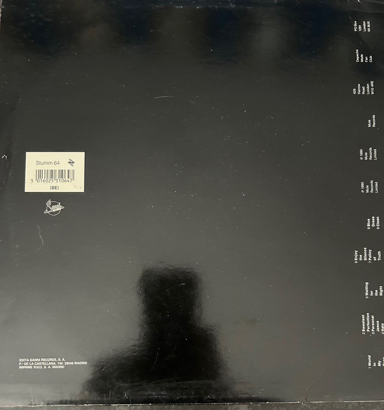 Schallplatten: Depeche Mode - Violator -Spain EDITION – Gebraucht aus Paradiso von ABF101 2
