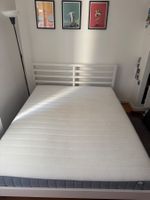 IKEA TARVA Bed Frame + VALEVÅG Mattress (160x200 cm)