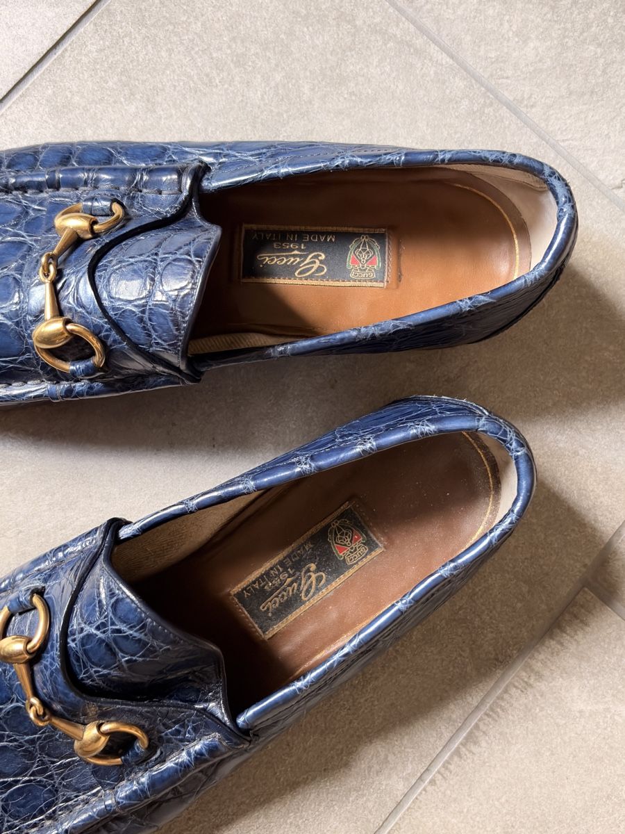 Gucci Herrenschuhe: Gucci Loafers Crocodile Leather Size 8 – Gebraucht aus Zürich von atticsale 1