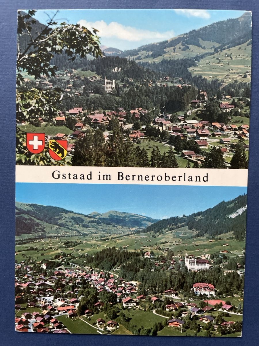 Cartoline postali: Originale Ansichtskarte Gstaad, Berneroberland, Top – Usato da Neuhausen am Rheinfall venduto da Arielle55