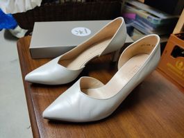 Brautschuhe Hochzeitsschuhe Gr. 38 (Absatzschuhe weiss)