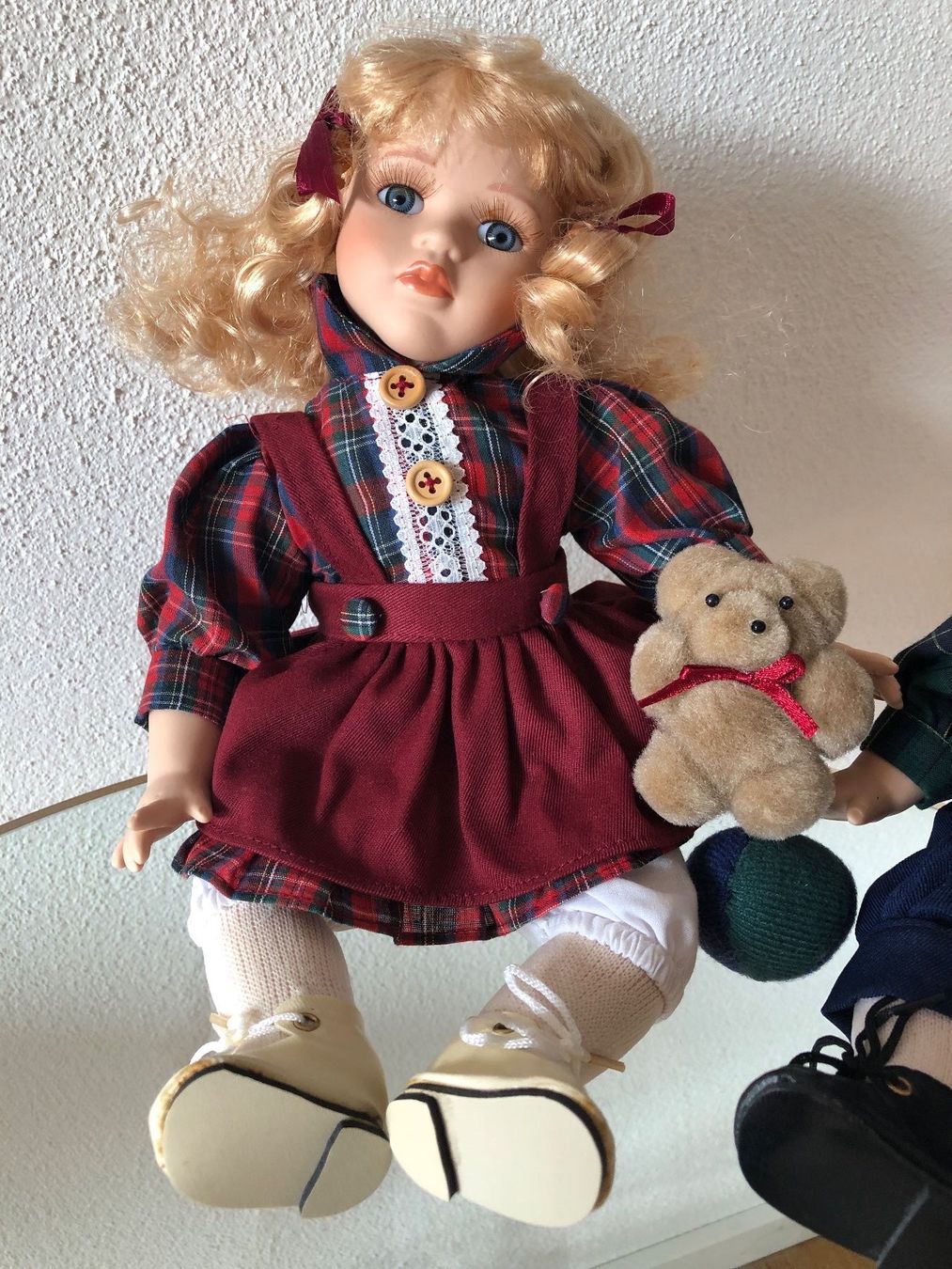 Bambole: Puppenpärchen handbemalt – Nuovo e nell'imballaggio originale da Balzers venduto da Kubus 2
