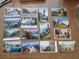 Große Sammlung historischer Schweizer Postkarten 52Stk.