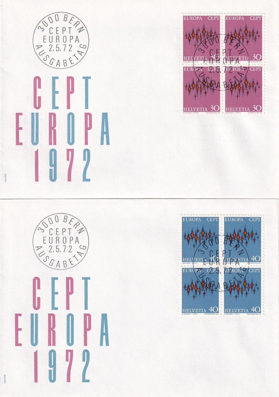 Tutti i francobolli: Lot 6 Briefe FDC 4er Block  1972 – Usato da Rossa venduto da becky05 2