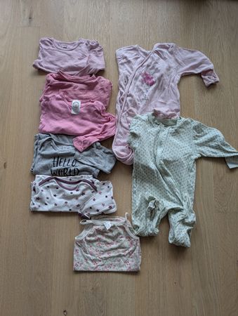 lot bodies et pyjama coton bio 86/92 cm