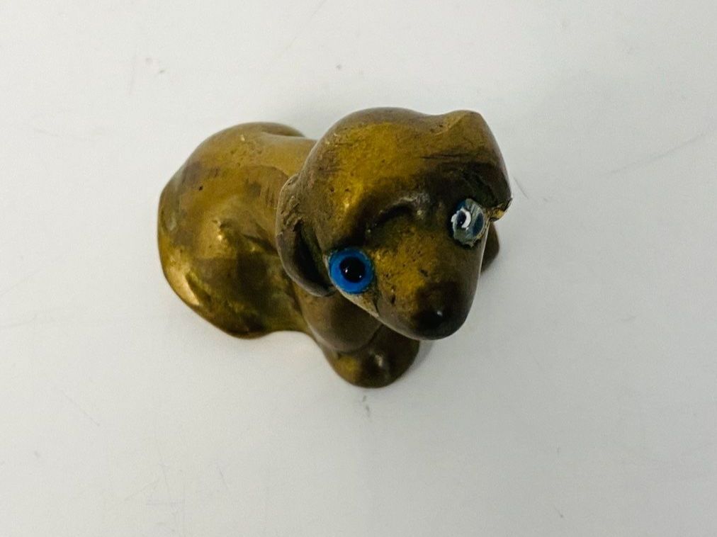 Statuette: Briefbeschwerer Talisman Dackel Messing Mid Century 60s – Usato da Zürich venduto da Arche_Brockenhaus 9