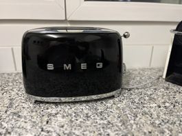 Smeg Toaster Black 2 Slice - New