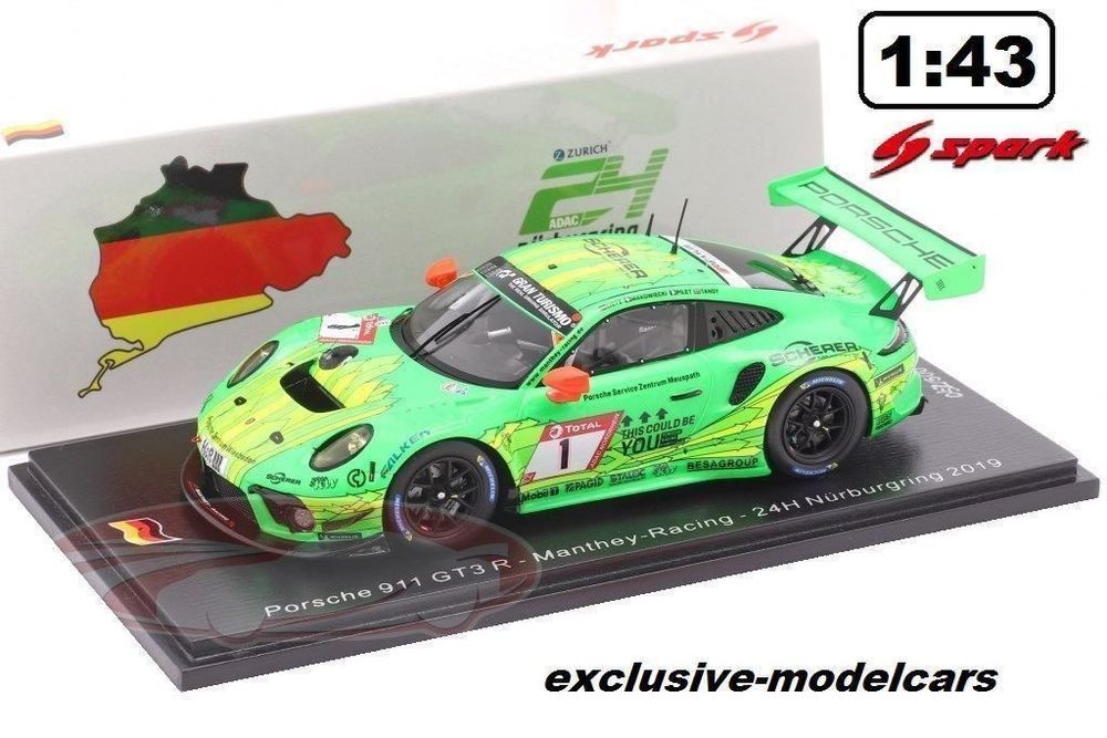 Miniature Voiture Auto 1:43 SPARK PORSCHE 911 GT3 R 24H NURBURGRING