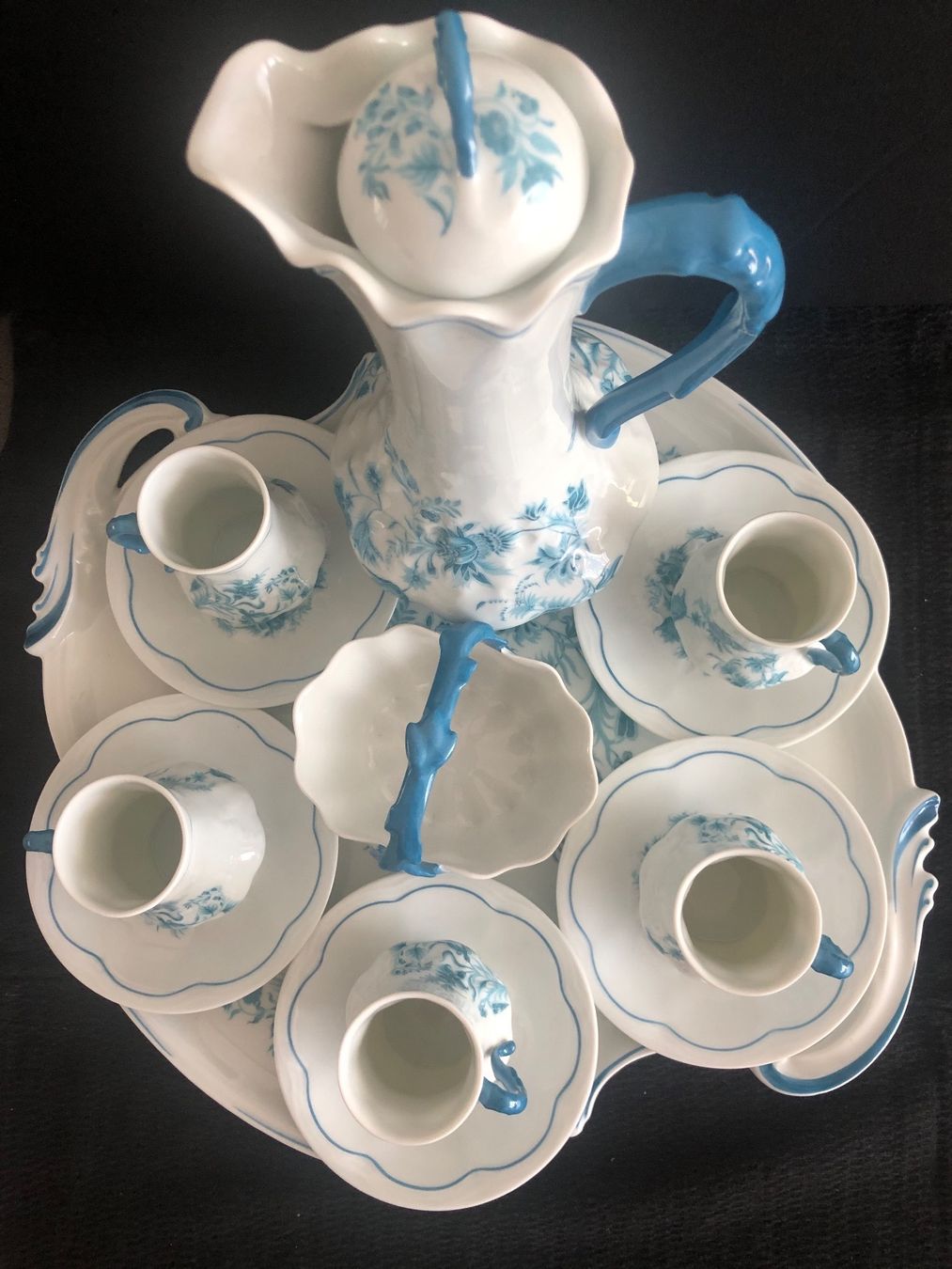 Teiere: Limoges RAR Kaffeekanne set mit Tablette 13STK – Usato da Oberglatt ZH venduto da ssch81
