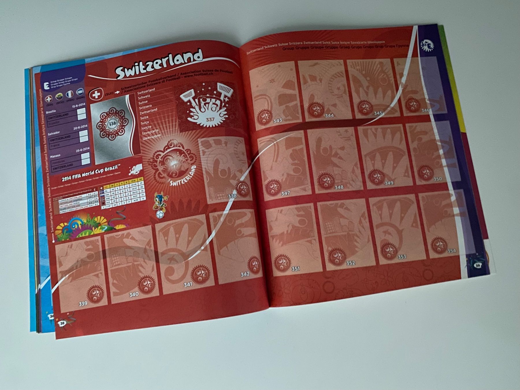 Panini Album: Panini Leeralbum WM 2014 Version Venezuela – Usato da Hergiswil LU venduto da FcMalkov 3